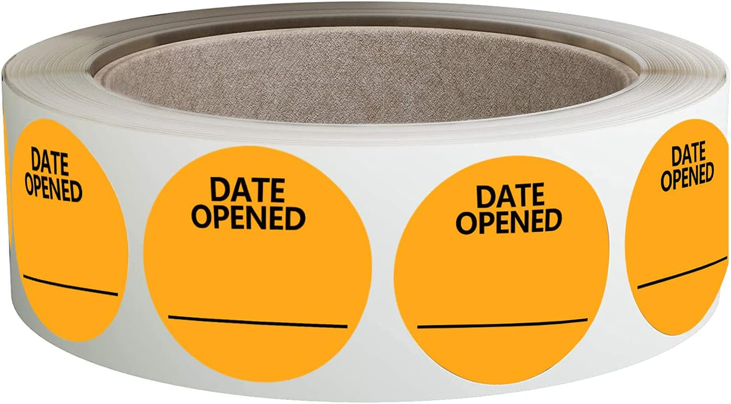 Date Opened Stickers,1.25 Inches Medication Instruction Labels,1000 Pcs