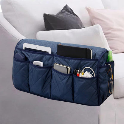 Armchair Caddy for Recliner - Sofa Armrest Organizer with 14 Pockets | Waterproof Remote Control Holder for Recliner, Non-Slip Chair Arm Storage for TV Remote, Phone, Books, Magazine, iPad
