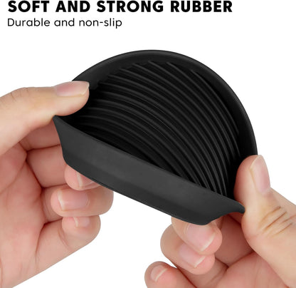 Rubber Non-Slip Furniture Pads, 2"x2" Casters Cup, Round, Brown, 8 PCS | Rubber Feet Floor Protector For Hardwood Floors, Prevent Scratching of The Floor, For Bed Sofa Table and Chair, Stopper