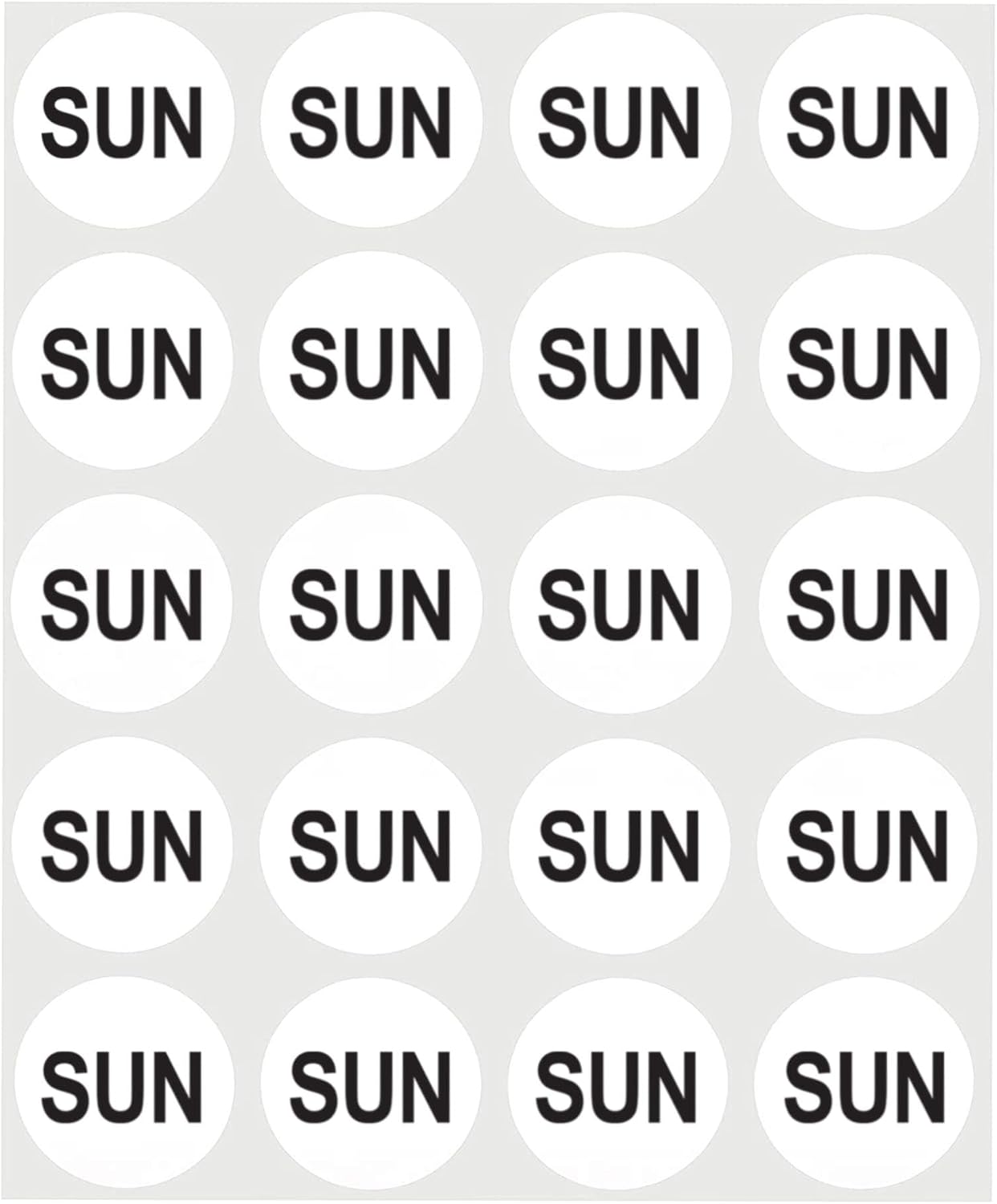 1 Inch Assorted Removable Week Kit Day Labels, 420/Pack | Removable Day-Of-Week Food Rotation Labels for Kitchens, Restaurants, Catering, Meal Prep and Inventory Made in USA
