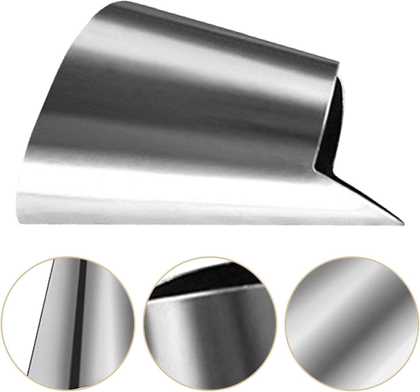 Hemoton 60pcs Stainless Steel Finger Nail Guards for Cutting and Peeling Vegetables Kitchen Tools for Protecting Nails While Cooking Easy to Use and Clean