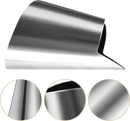 Hemoton 60pcs Stainless Steel Finger Nail Guards for Cutting and Peeling Vegetables Kitchen Tools for Protecting Nails While Cooking Easy to Use and Clean