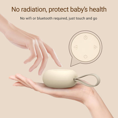 Portable Baby Sound Machine [White Noise for Babies Kids Adults][Timer Function][20 Soothing Sounds][Sleep Soother] 15 Hours Battery Life, Travel,Registry,Gifts,Shower,Clips on Baby Stroller