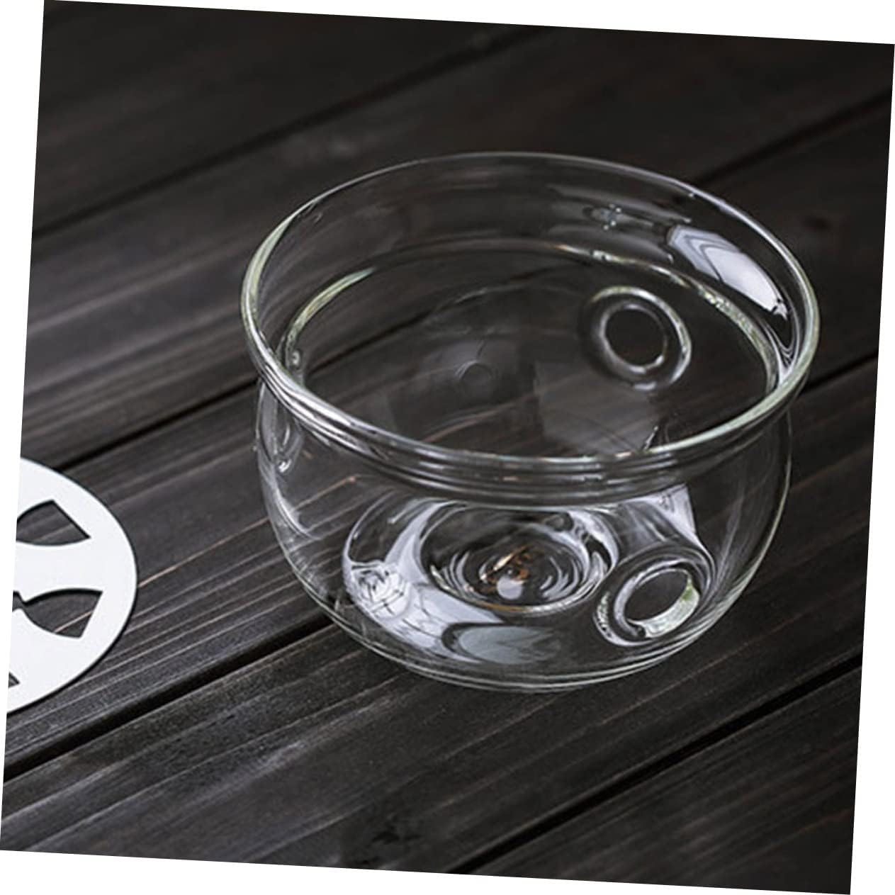 1pc Glass Tea Pot Heating Base Insulated Stove Stylish Glass Tea Pot Warmer Creative Design for Home