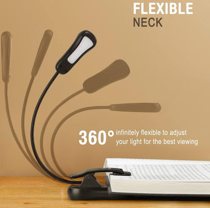 Vekkia 3000K Warm LED Rechargeable Book Light