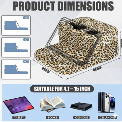 Couch Cup Holder Tray Pillow - Bed, Couch Caddy, Sofa, RV & Car - Holds Drinks, Snacks, Remotes, Phones, Kindle, Tablet | Bed Cup Holder (Grey)