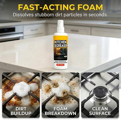 Greasekiller Spray,Bbq Cleaner and Degreaser, Grill Cleaner Spray Degreaser Spray, Fast-Acting Grease Removal, Effectively Removes Grease For Bbq Grate,Grill Lid, Oven And Smokers (1)