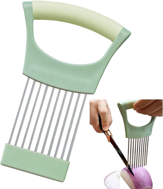 Onion Holder for Slicing,Food Slicing Guide for Meat Lemon Potato Tomato
