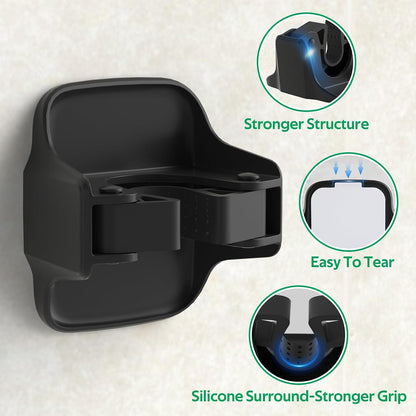 reliahom Broom Holder Wall Mount Mop Grippers Organizer wall Hanging, 5Pack | No Drilling Self Adhesive Easy install Anti-Slip Mop Broom Hanger Storage Rack for Kitchen,Laundry Room,Garden,Garage