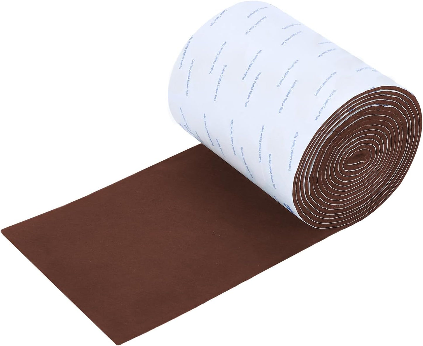 Felt Furniture Pads, 40 x 5 x 0.12 Inch Felt Strips | Non Slip Self Adhesive Cuttable Heavy Duty Felt Tape for Protecting Hardwood Floors Chair Wall Protector, Black