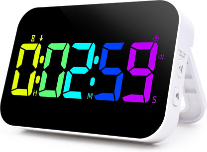 TXL Digital Timer for Classroom, Pomodoro, Gym & Kitchen – Rechargeable Magnetic Countdown Timer, Large LED Display, Loud Alarm, 3 Volume Levels & 3 Brightness Settings