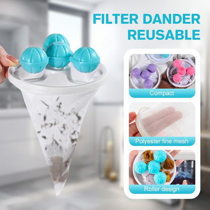 3/6/9PCS Washing Machine Lint Catcher, Pet Hair Remover for Laundry (3)