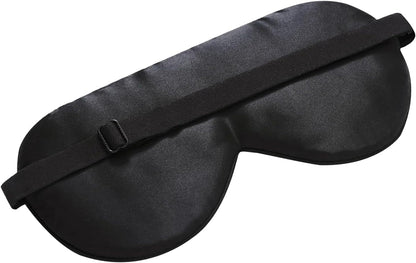 ALASKA BEAR Wraparound Style Organic Cotton Eye Mask with Padded Nose, Big Wide Headband and Large Coverage Ear Muff Sleeping Mask with Bottom Flap for Full Blackout, Dark Grey
