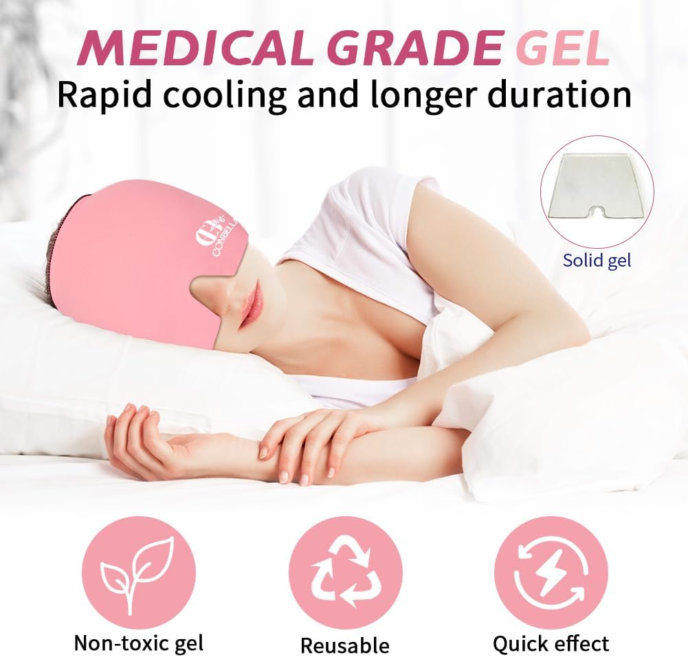 Migraine Relief Cap, Soothing Headache Ice Face Mask Products