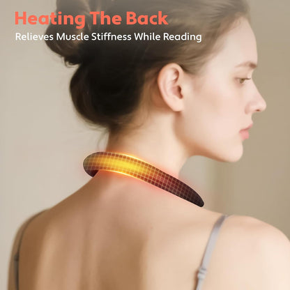 Neck Reading Light LED Brightness Rechargeable Bendable Book Lamp for Reader Lover in Bed Knitting Camping Repairing Gifts Orange