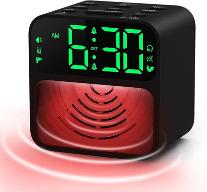 AuroraCalm Extra Loud Alarm Clock for Heavy Sleepers with 115dB Alarm