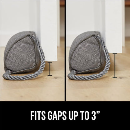 GORILLA GRIP Door Draft Stopper for Bottom of Doors, Cold Air Insulation Sweep, Weather Stripping Seal Noise, Soundproofing, Warmth Sealer, Easy Install Gap Filler, Home Essentials, 32 Inch, Gray