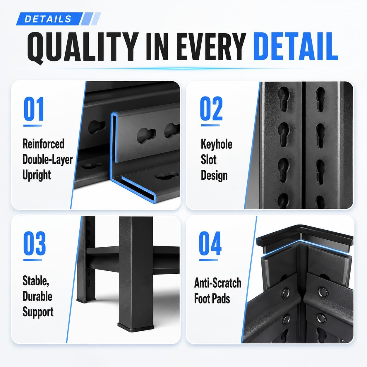 Heavy Duty Over Washer and Dryer Storage Shelf, 5 Tier Adjustable Metal Laundry Room Organizer, Freestanding Utility Shelving Rack, Rust Resistant Steel Storage Shelf, Black, 35.4"Wx 15.7"Dx 71.2"H