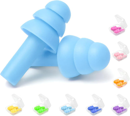 Earplugs for Sleeping Noise Cancelling, 8 Pairs Reusable Ear Plugs