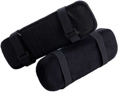 2pcs Office Chair Arm Pads Covers with Memory Foam Elbow Pillow for Forearm Pressure Relief for Office Chairs Gaming Chair