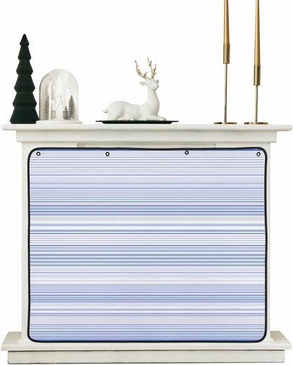 Magnetic Fireplace Cover Purple Stripes Fireplace Screen Decorative Classic Striped Lines Insulation Fireplaces Blocker Blanket Save Energy Fireplaces Draft Stopper Covers for Living Room 36x30 Inch