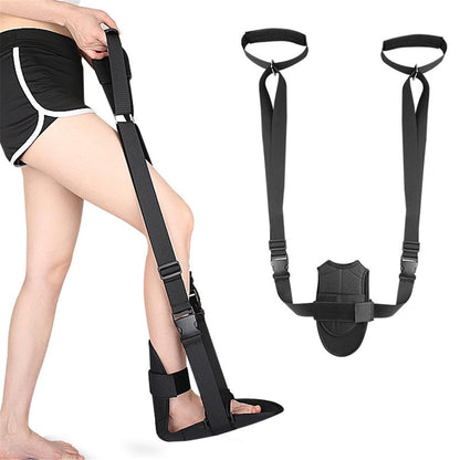 Foot and Calf Stretcher, Adjustable Stretch Band for Plantar Fasciitis Achilles Tendonitis Heel Spurs Foot Drop, Leg Stretching Band Hamstring Stretch Strap for Muscle Strength Flexibility Training