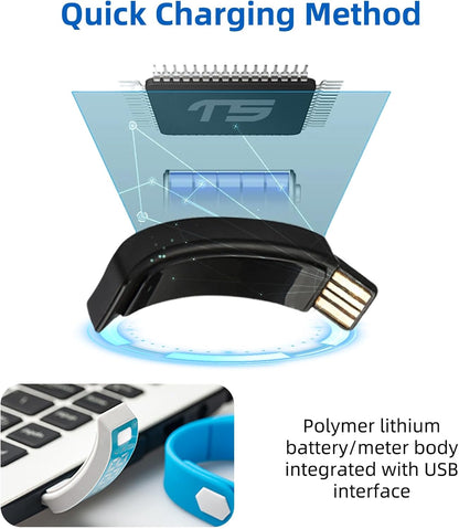 Vibrating Alarm Clock Watch for Heavy Sleepers, Silent Wake Up Bracelet & Smart Wristband, Wearable Vibration Wrist Alarm, Non-Audible Sleep Wristband for Men & Women