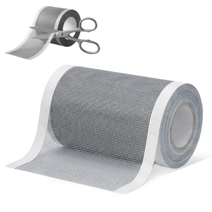 Strong Adhesive Screen Repair Tape, Window Screen Repair Kit, Fiberglass Mesh Screen Repair Kit for Window and Door, Self-Adhesive Patch for RV, Tent, Pool, Patio, Porch Netting (1 PCS, 5 IN*35 FT)