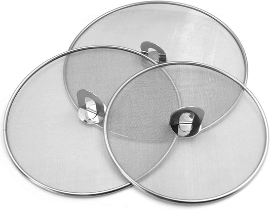 Splatter Screen for Frying Pan, Set of 3 (10", 11.5", 13")
