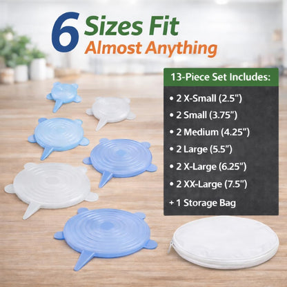 HIC Kitchen Splatter Guards for Microwave, BPA Free, Set of 4