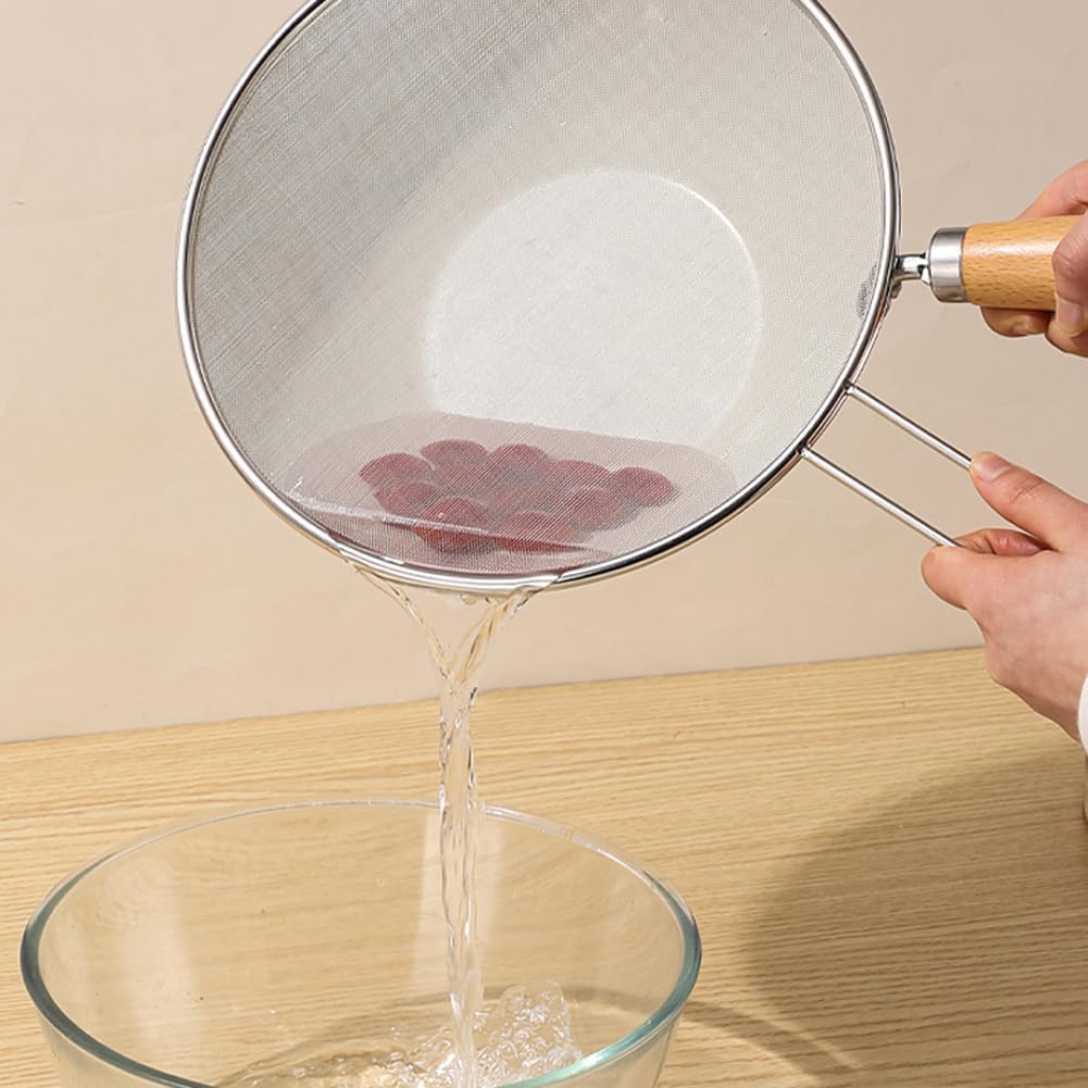 1Pc 10" Stainless Steel Pot Splatter Guard Fine Mesh Cover with Long Handle Home Kitchen Splatter Screen Fine Mesh Cover Lids for Cooking, Frying Pan, Silver