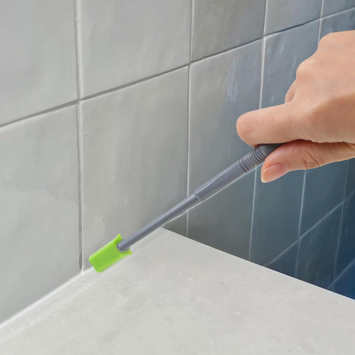 11Pcs Silicone Caulking Tools 3 in1 Grout Removal Tool Grout Remove Scraper | 5 Silicone Replaceable Pads,4 Glass Glue Angle Scraper, Caulk Remover for Kitchen/Bathroom/Window/Joint