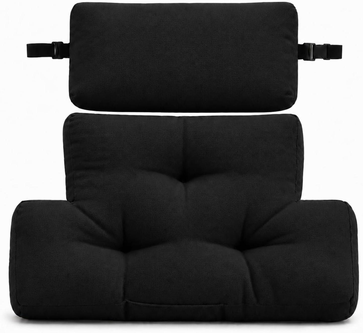 2-Piece Neck Pillow Lumbar Support Cushion for Recliner, Ergonomic High-Density Foam Backrest with Adjustable Headrest, Soft Comfy Back Support for Office Chair, Sofa, Couch, Pain Relief, Beige
