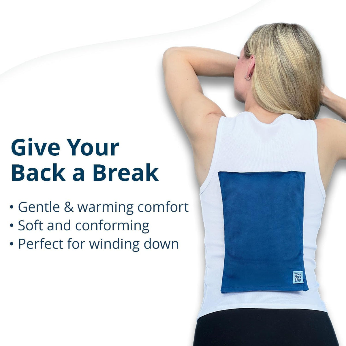Microwave Heating Pad - Moist Heat Warm Compress for Back, Neck and Cramps
