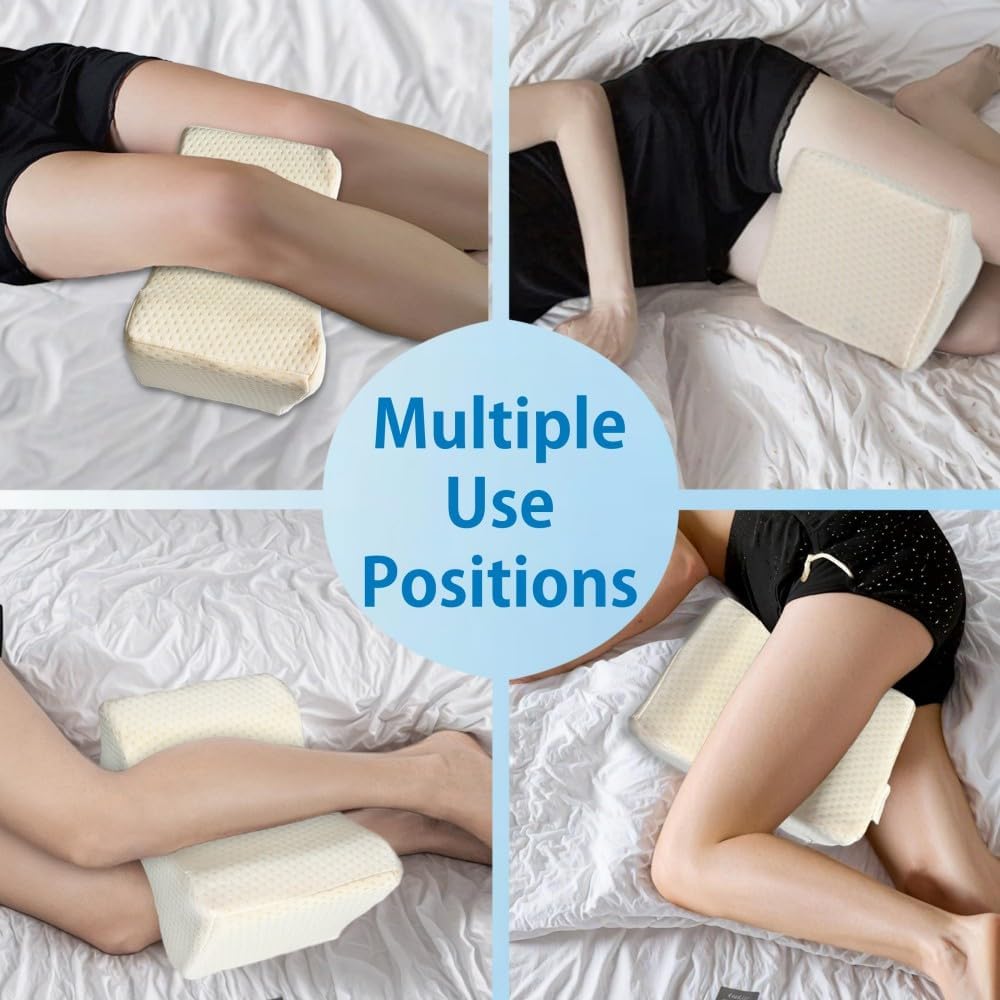 King Mills Plus Size Leg Pillow for Side Sleeping, Extra Large Smooth Spine Alignment Pillow, Side Sleeper Pillow Between Legs for Hip Pain Relief and Sciatica, Two Replaceable Cover | Smooth Spine Alignment, Hip Pain Relief and Sciatica, Two Replaceable