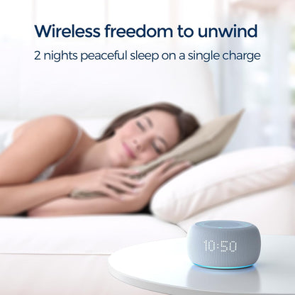 Buffbee Pro 2nd Gen| Sound Machine, Alarm Clock with Bluetooth Speaker