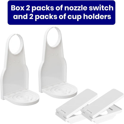 Laundry Detergent Cup Holder, 2 Pack Detergent Holder and Drip Catcher Tray | Reusable drip catcher and cup storage station keeps detergent cups organized and helps reduce sticky messes in laundry rooms.