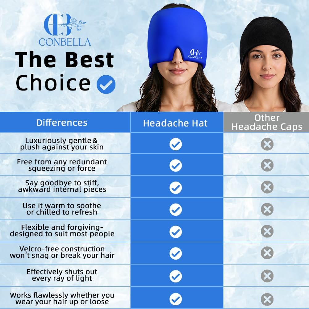 Migraine Relief Cap, Soothing Headache Ice Face Mask Products