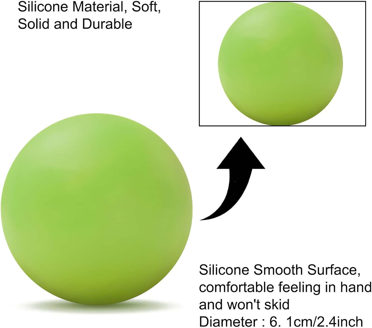 WOVTE Massage Lacrosse Ball Therapy for Sore Muscles Myofascial Release | Shoulders, Neck, Back, Foot, Body, Deep Tissue, Trigger Point, Muscle Knots, Yoga