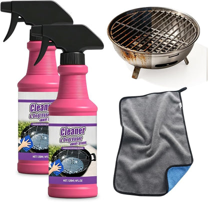 JUDUNA Fast-Acting Heavy-Duty Grill Degreaser Spray, 2026 New Multi Functional Grease Remover for Outdoor Grill, BBQ Grill Cleaner for Burnt Food & Grease (1 Piece)
