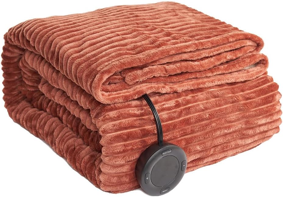 Heated Blanket 50x60”, 3 Hours Auto-Off Electric Blanket, Grey