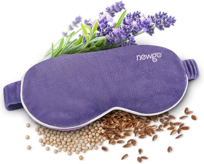 NEWGO Heated Eye Mask, Warm Compress for Dry Eye Relief, Blue