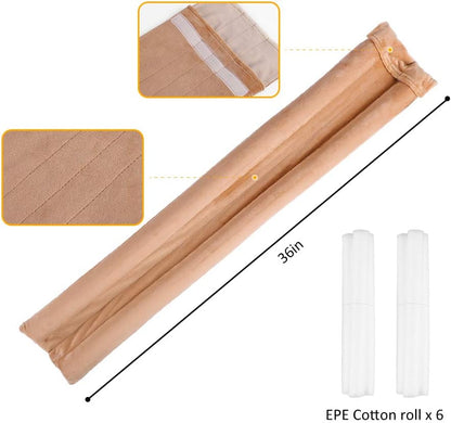 36 Inch Under Door Stopper, Door Noise Blocker | Double Sided Door Stopper, Machine-Washable