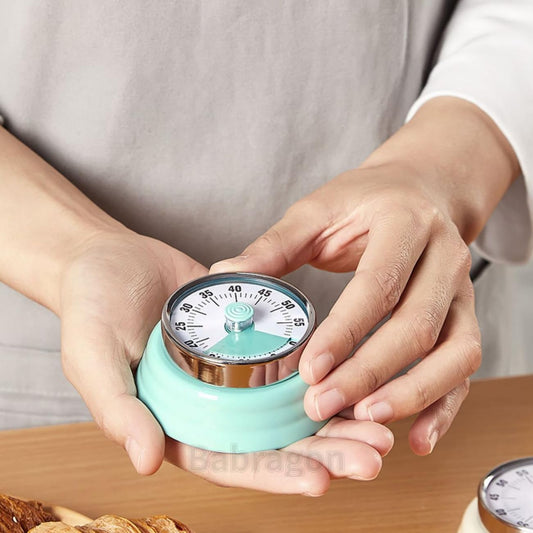 Visual Timer, 60-Minute Magnetic Mechanical Kitchen Timer Green