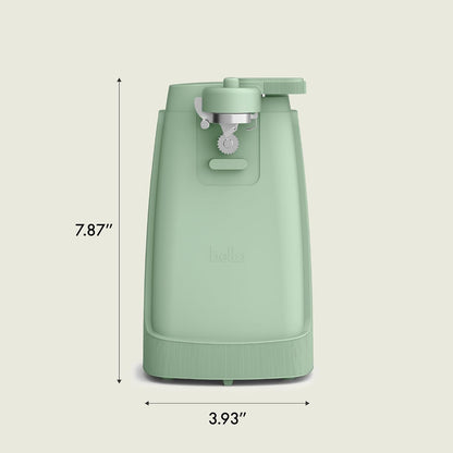 bella Automatic Can Opener, Hands Free, Battery Operated, Cordless, Stainless steel blade to open any Size Can with Magnet to Safely Remove Lid, Seamless Opening Decreases Sharp Edges, Slate