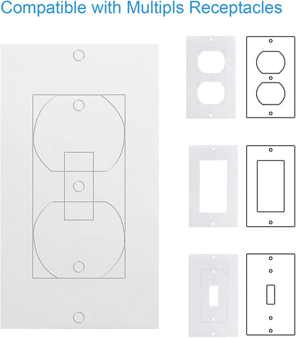 40 Pack Outlet Insulators Draft Sealers Electrical Outlet Insulation Pads EVA Foam Gasket for Wall Light Switch Socket Cover