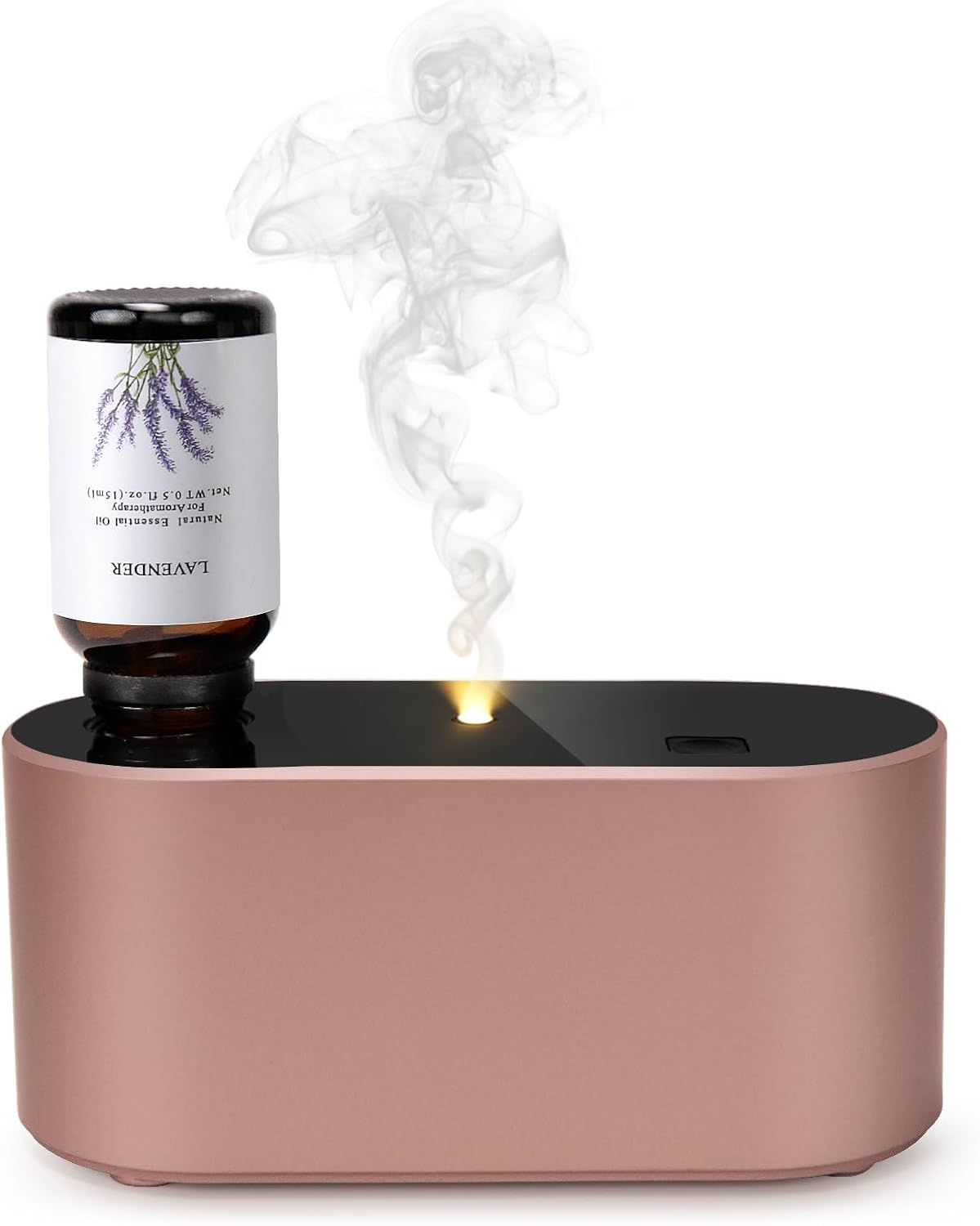 Lecdura Waterless Diffuser for Essential Oil, Battery Operated Scent Air Aromatherapy Diffuser, Mini Aroma Diffusers with 3 Intermittent Mist Modes, Cycle Start for 400-700 sq.ft Home Office Bedroom.