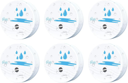 5 Pack Water Leak Detectors for Home | Water Sensor Alarm Leak Detector, 100dB, Waterproof, Kitchens, Bathrooms, Laundries, Sinks, Basements, Battery Included