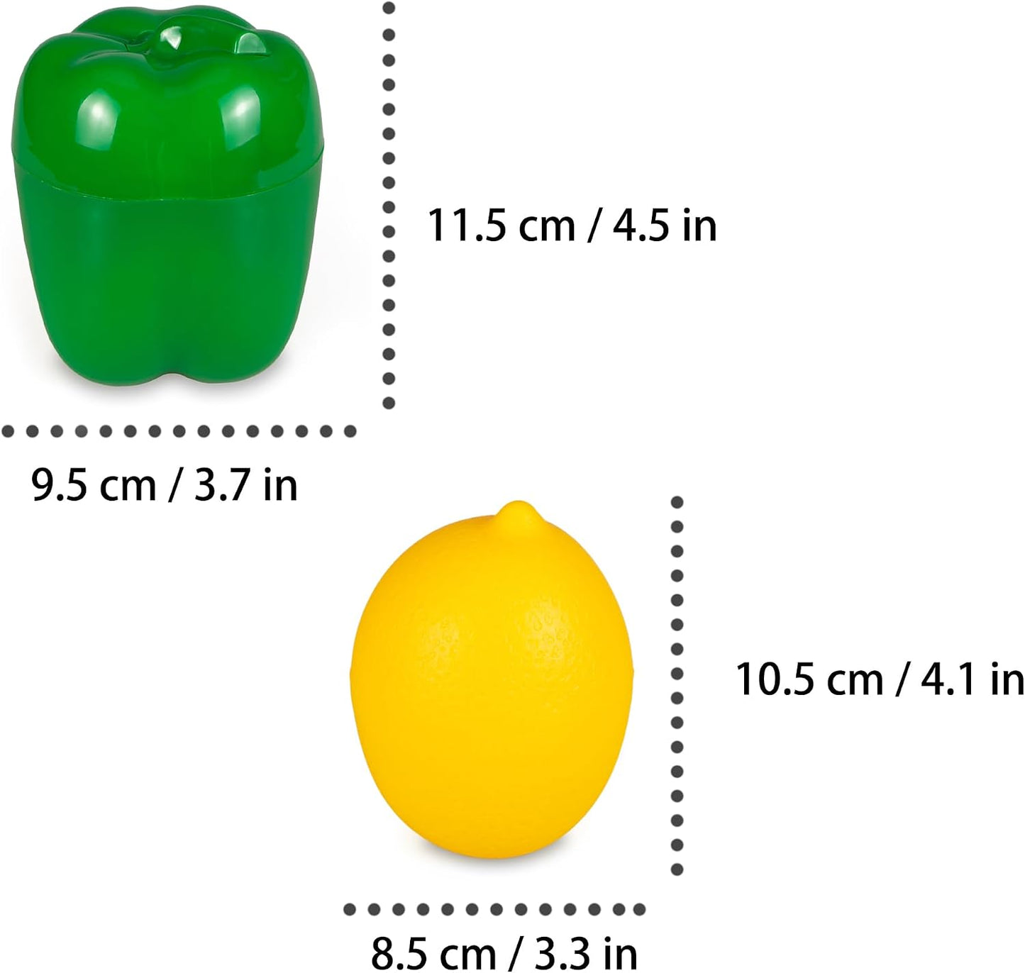 Vegetable and Fruit Storage Containers for Refrigerator, Lemon Tomato Garlic Avocado and Onion Storage, Food Storage Containers with Lids, Pack of 5