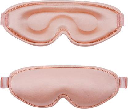 ALASKA BEAR Wraparound Style Organic Cotton Eye Mask with Padded Nose, Big Wide Headband and Large Coverage Ear Muff Sleeping Mask with Bottom Flap for Full Blackout, Dark Grey